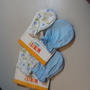 2 packs Baby scratch mittens NWT